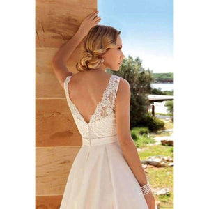 Planet Gates Pink / 6 Bride A Line Tea Length Plus Size Lace Bridal gown 2018 robe de mariage vestido de novia cheap lace Bridesmaid Dresses