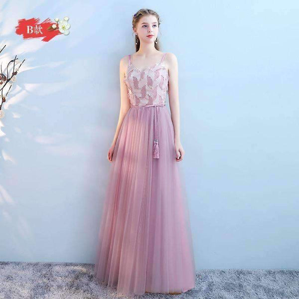 Planet Gates pink / 6 Bridesmaid dress long 2018 new design chiffon beach summer wedding party Multi wearing formal junior prom dress vestide