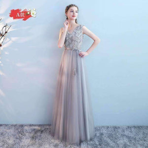 Planet Gates pink / 6 Bridesmaid dress long 2018 new design chiffon beach summer wedding party Multi wearing formal junior prom dress vestide