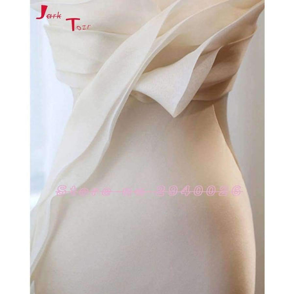 Planet Gates Pink / 6 New Arrive Light Champagne China Formal Gowns Long Vestido De Festa Simple Soft Satin Mermaid Evening Dress