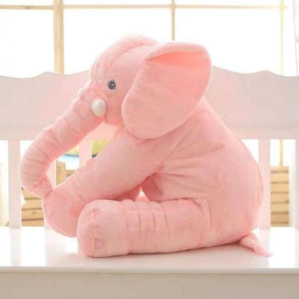 Planet Gates Pink 65cm Plush Elephant Toy Baby Sleeping Back Cushion Soft Stuffed Pillow Elephant Doll Newborn Playmate Doll Kids Birthday Gift