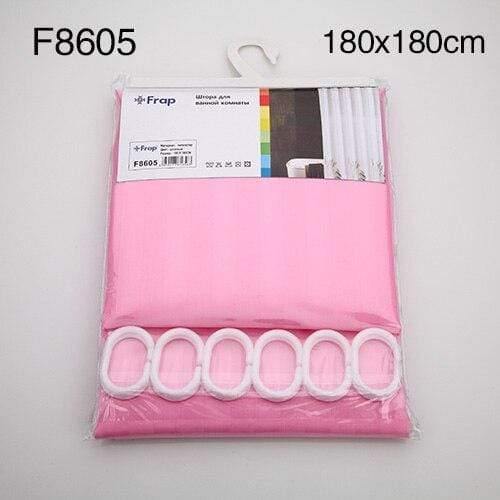 Planet Gates pink 7color 180*180cm Popular solid Bathroom Curtains Big Circle  Shower Curtain Fabric Polyester Bath curtains with hooks F8602