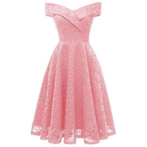 Planet Gates pink / 4 Elegant formal party dress A-Line V-Neckline lace Women 2018 Short Vestidos Sexy Women Homecoming Dresses