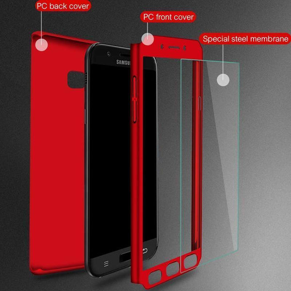 Planet Gates Pink / A8 2018 ZNP 360 Full Protection Cover Case For Samsung Galaxy J4 J6 Plus 2018 With Glass Phone Case For Samsung J8 A7 A8 Plus 2018 Case