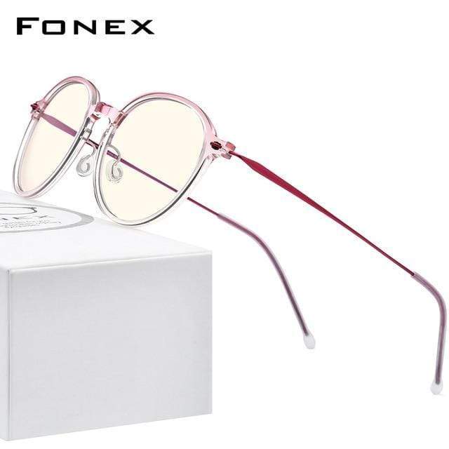 Planet Gates Anti Blue Light Blocking Glasses Women 2020 New Antiblue Rays Computer Eyeglasses Men FAB019 (Nylon Frame B Titanium Arm)