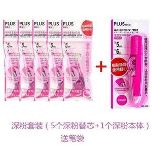 Planet Gates pink as photo 6 pcs(1 tape&5pcs refill) Set Correction Tape Corrector Office Accessories School Supplies Japanese Stationery Lot