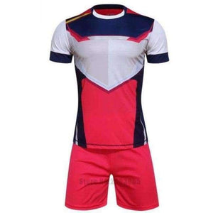 Planet Gates Pink / Asian size L Custom Adult  Soccer Jerseys Set Uniforms Football Clothes Kit Cheap Breathable Football Shirt Tracksuit