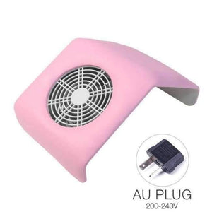 Planet Gates pink AU plug Nail Art Salon Suction Dust Collector Manicure Machine Acrylic UV Gel Tip Dust Machine Vacuum Cleaner Manicure Pedicure Tools