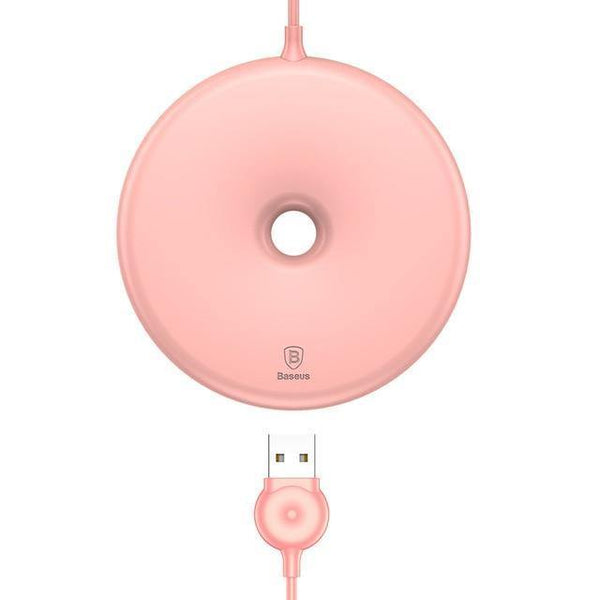Planet Gates pink Baseus Donut Wireless Charger For iPhone X 8 Samsung Note8 S8 S9 S9+ S7 15W Wireless Qi Quick Charging Charger For Mobile Phone