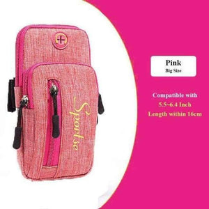 Planet Gates Pink big Armband For iPhone X 8 7 Plus Arm Phone Holder Case For Xiaomi Huawei Hand Sports Phone Pouch Universal For 5.0-6.2 Inch