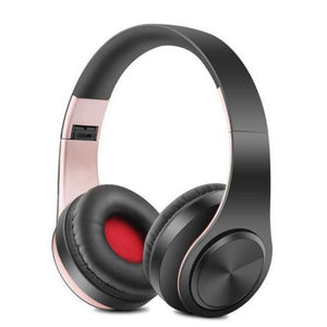 Planet Gates pink black / China Wireless Bluetooth Earphones Headset Stereo Headphones Earphones with Microphone /TF Card for Mobile Phone Music