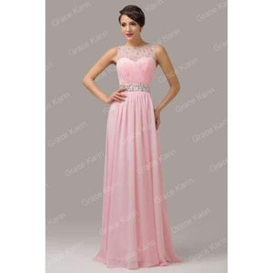 Planet Gates pink bridesmaid 1 / 2 Pink Purple Bridesmaid Dresses Under $50, Long Backless Designer Wedding Guest Dress For Bridemaid Party 6112