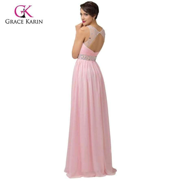 Planet Gates pink bridesmaid 1 / 2 Pink Purple Bridesmaid Dresses Under $50, Long Backless Designer Wedding Guest Dress For Bridemaid Party 6112