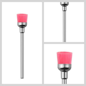 Planet Gates pink brush Diamond Nail Drill Milling Cutter Nail Art Drill Bit Cuticle Clean Cutter for Manicure Nail Files Electric Mills Burr Nail Tool