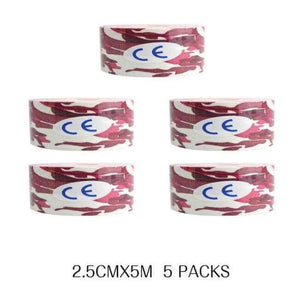 Planet Gates Pink Camo 5 Pcs/lot Sport Safety Kinesiology Tape Roll Kinesio Muscle Adhesive Bandage Protective Gear Knee Elbow Brace Suppor 2.5cm*5m