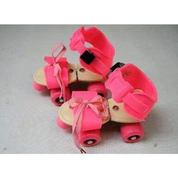 Planet Gates Pink Children Roller Skates Double Row 4 Wheel Skating Shoes Adjustable Size Sliding Slalom Inline Skates Kids Boys Girls