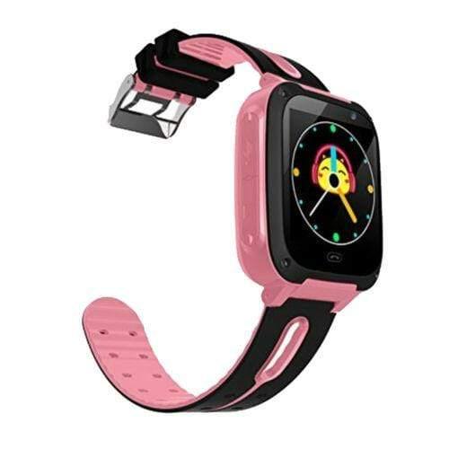 Planet Gates Pink Children Smart Waterproof Color Touch Screen Phone Watches Silicone Sports Anti Lost Wristwatch For Child Accessory Gift