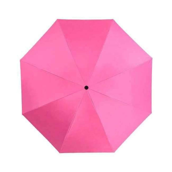 Planet Gates Pink / China Black Coating Automatic Umbrella Reverse Fashion Color 3 Folding Sunny Inverted Umbrella Rain Women Men for Car