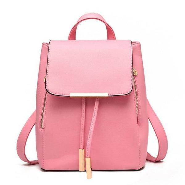 Planet Gates pink / China Herald Fashion Preppy Style School Backpack Artificial Leather Women Shoulder Bag Floral School Bag for Teens Girls