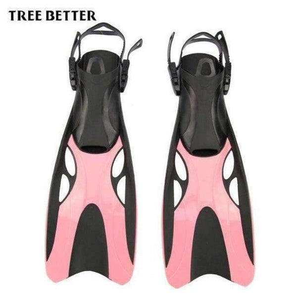 Planet Gates Pink / China / L/XL Adult Adjustable Swimming Frog Shoes Silicone Professional Dive Team Open Diving Snorkeling Long diving Flippers