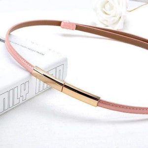 Planet Gates pink colour / 95cm Fashion Newest Design Belts ladie's Luxury Gold buckle  thin belt Free Shipping Genuine leather strap waistband adjustable women