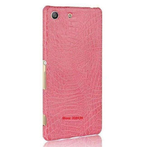 Planet Gates Pink Crocodile Snake Pattern Hard PC PU Leather Leathe Lether Phone accessories Back Etui Coque Case For Sony Xperia M5 Cheap