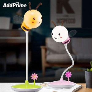 Planet Gates Pink Cute Bee Dimmable Reading Book Light LED Desk Lamp With Remote Control Student Child Eye Protection Table Lamp Christmas Gift