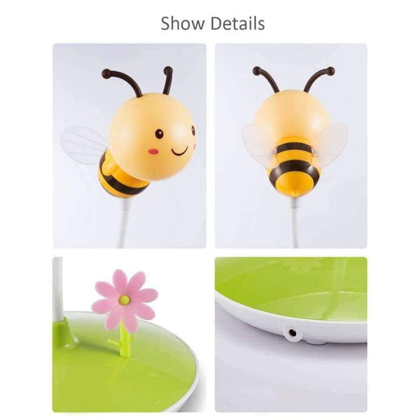 Planet Gates Pink Cute Bee Dimmable Reading Book Light LED Desk Lamp With Remote Control Student Child Eye Protection Table Lamp Christmas Gift