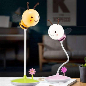 Planet Gates Pink Cute Bee Dimmable Reading Book Light LED Desk Lamp With Remote Control Student Child Eye Protection Table Lamp Christmas Gift