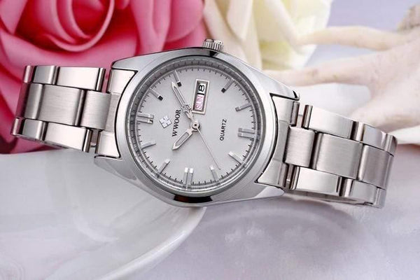 Date Day Clock Female Stainless Steel Watch Ladies Fashion Casual Watch Quartz Women Watches - Planet Gates