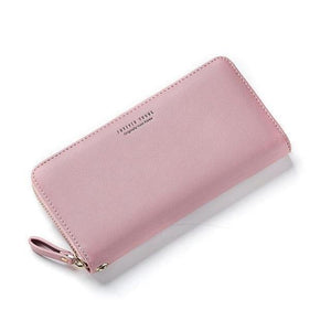Planet Gates Pink Designed Women Long Clutch Wallet Large Capacity Wallets Female Purse Lady Coin Purses Phone Card Holder Carteras