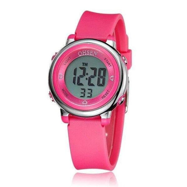 Planet Gates Pink Digital Sport Boy Watches for Girls Blue Children Watch Waterproof LED Alarm Student Clock relogio infantil