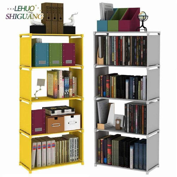 Planet Gates pink dots 2 grids Multilayer Bookshelf non-woven bookcase Organizer storage Shelf simple floor rack Home decoracion Living Room Furniture