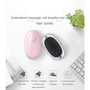 Planet Gates pink Electric Hair Brush Comb 1pc Portable Hair Massage Styling Brush Negative ions hair care Hair Straightening Curler Irons