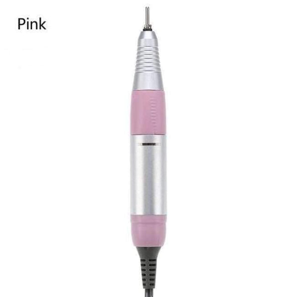 Planet Gates Pink Electric Nail Art Drill Pen Handle File Polish Grind Machine Handpiece Manicure Nail Art Accessories Pedicure Tools