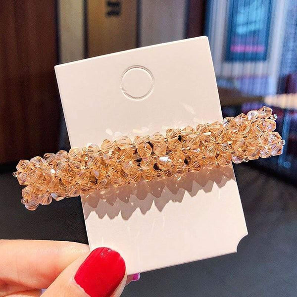 Elegant Shining Crystal Barrettes For Women Hair Ornament Headband Sweet Hair Clips Hairpins Fashion Hair Accessories