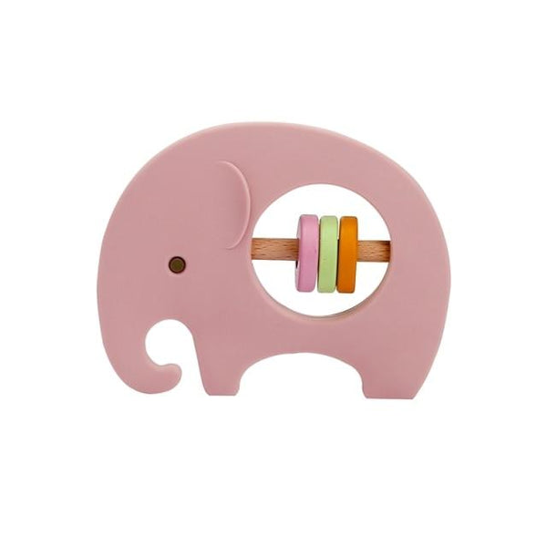 Planet Gates Pink elephant 1PCS Baby Silicone Rattle Koala Toys Baby Teether Play Gym Montessori Food Grade Stroller Bed Bell Pacifier Educational Baby Ite