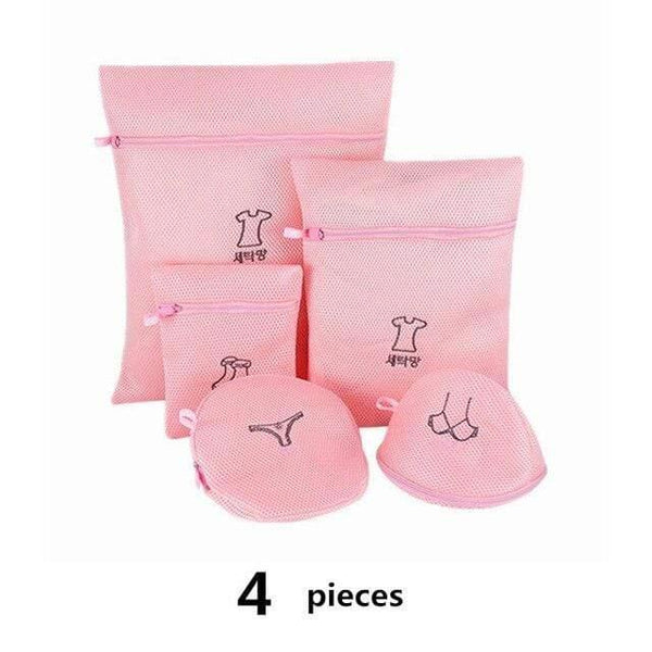 1 Set Mesh Washing Machine Laundry Bag With Multiple Style For Wahing Clothes Foldable Underwear Bra Socks Laundry Wash Bags Kit