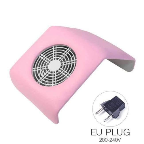 Planet Gates pink EU plug Quality Vacuum Cleaner Suction Nail Art Salon 220V 110V Suction Display Nail Dust Collector UV Gel Manicure Machine Tools