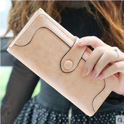 Planet Gates Pink Fashion Women  Wallet Matte Stitching Women Long Brand Purse Clutch 9 Colour Handbag Wristlet  free shipping