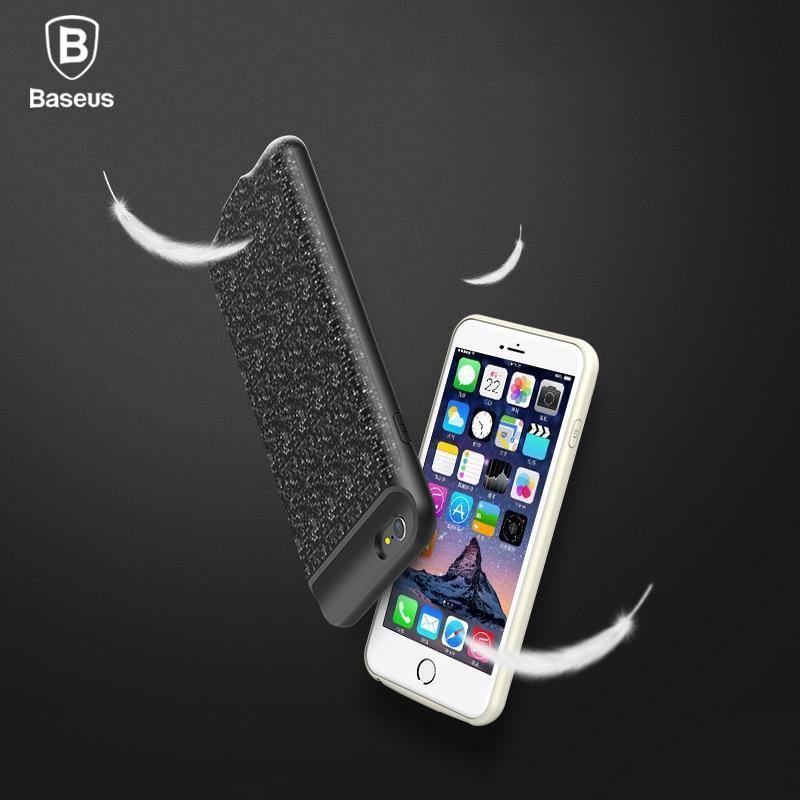 Planet Gates Pink for 6s plus / China Baseus Power Case For iphone 6s plus 2500/3650mAh Magnetic Portable Power Bank Charger Case For iphone 6s External Spare Battery