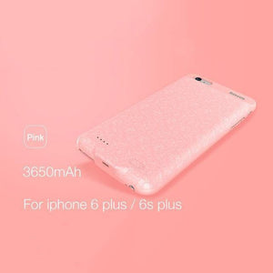 Planet Gates Pink for 6s plus / China Baseus Power Case For iphone 6s plus 2500/3650mAh Magnetic Portable Power Bank Charger Case For iphone 6s External Spare Battery