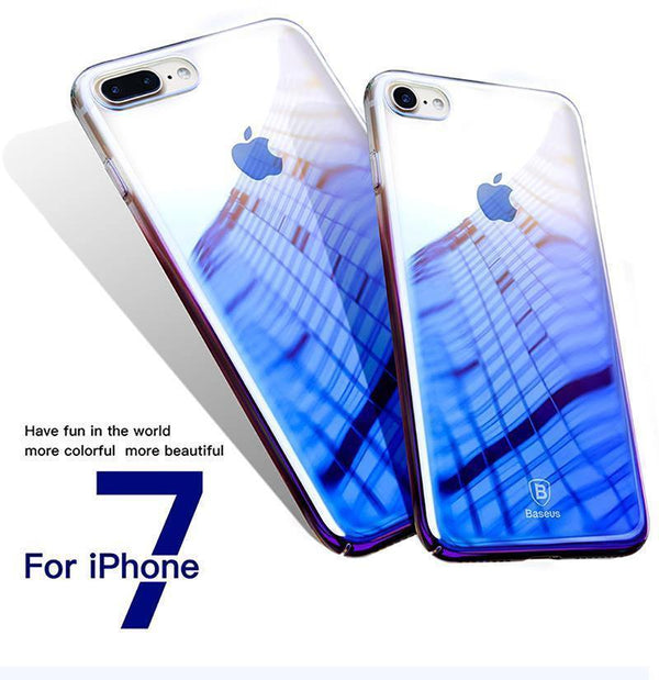Planet Gates Pink / For 7 Plus For iPhone 8 Case, Baseus Luxury Plating Gradient Hard Plastic Case For iPhone 8 8 Plus 7 7 Plus Cases Ultra Thin Bcak PC Cover