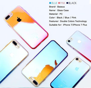 Planet Gates Pink / For 7 Plus For iPhone 8 Case, Baseus Luxury Plating Gradient Hard Plastic Case For iPhone 8 8 Plus 7 7 Plus Cases Ultra Thin Bcak PC Cover