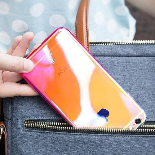 Planet Gates Pink / For 7 Plus For iPhone 8 Case, Baseus Luxury Plating Gradient Hard Plastic Case For iPhone 8 8 Plus 7 7 Plus Cases Ultra Thin Bcak PC Cover