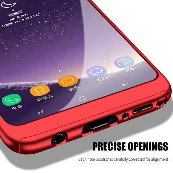 Planet Gates Pink / For Galaxy Note 9 H&A 360 Degree Full Cover Phone Case For Samsung Galaxy S9 S8 Plus S7 S6 Edge Screen Protector Film Phone Cover Note 9 8 S8 Case