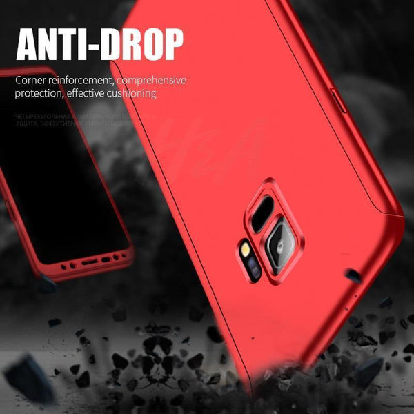 Planet Gates Pink / For Galaxy Note 9 H&A 360 Degree Full Cover Phone Case For Samsung Galaxy S9 S8 Plus S7 S6 Edge Screen Protector Film Phone Cover Note 9 8 S8 Case