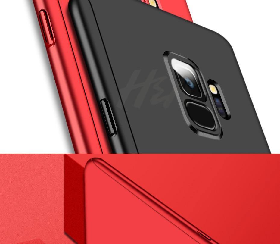 Planet Gates Pink / For Galaxy Note 9 H&A 360 Degree Full Cover Phone Case For Samsung Galaxy S9 S8 Plus S7 S6 Edge Screen Protector Film Phone Cover Note 9 8 S8 Case