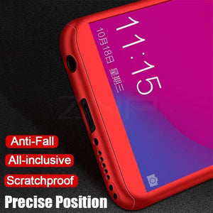 Planet Gates Pink / For Honor 7C ZNP 360 Full Protection Phone Case For Huawei Honor 7A Pro Shockproof Full Cover For Huawei Honor 8X 7C Pro 7a Cases With Glass