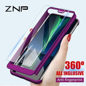 Planet Gates Pink / For Honor 7C ZNP 360 Full Protection Phone Case For Huawei Honor 7A Pro Shockproof Full Cover For Huawei Honor 8X 7C Pro 7a Cases With Glass